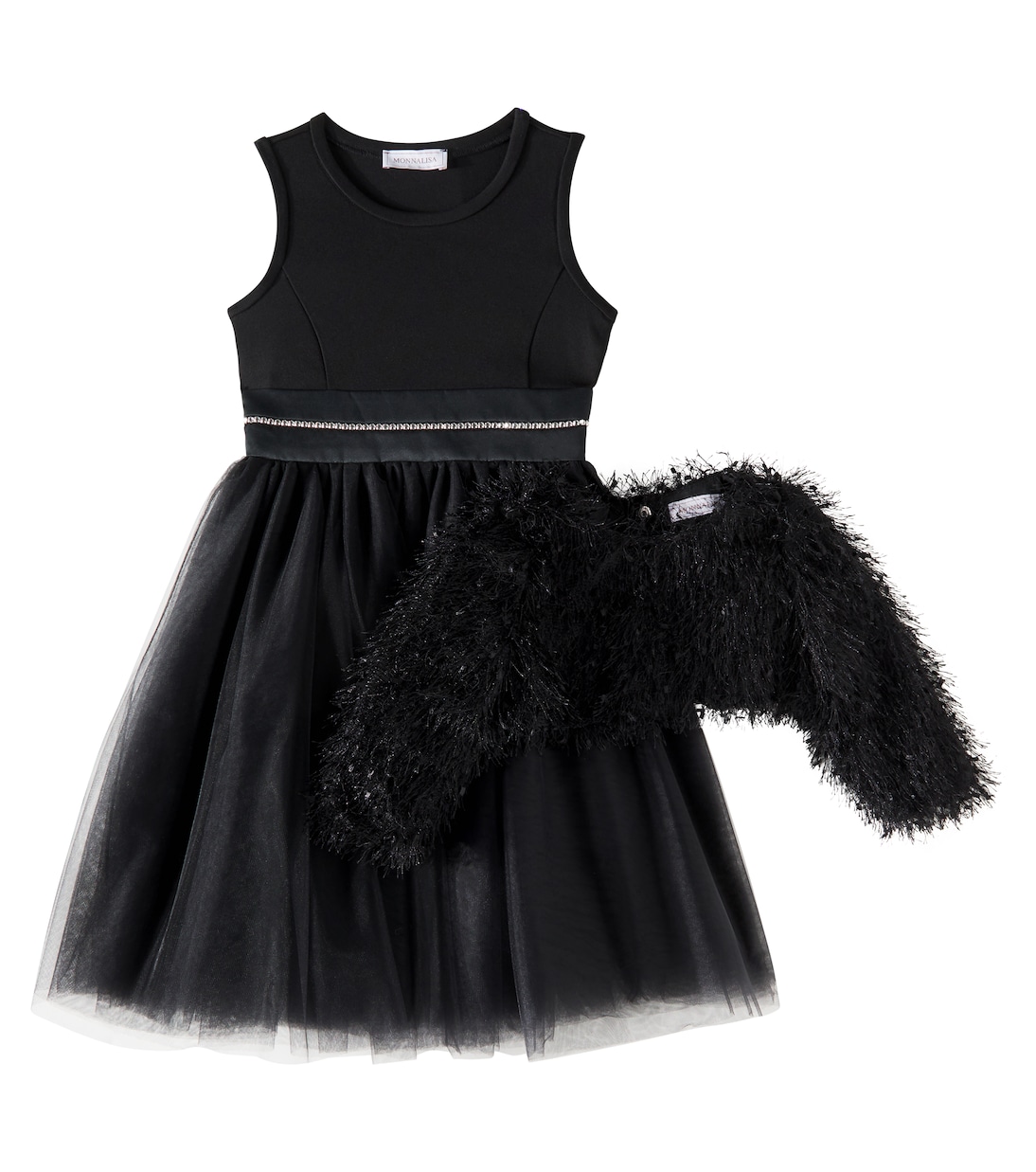 Robe en tulle à ornements | Monnalisa