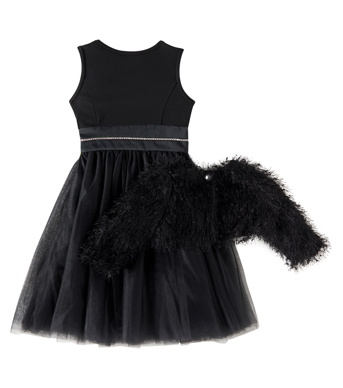 Robe en tulle à ornements | Monnalisa