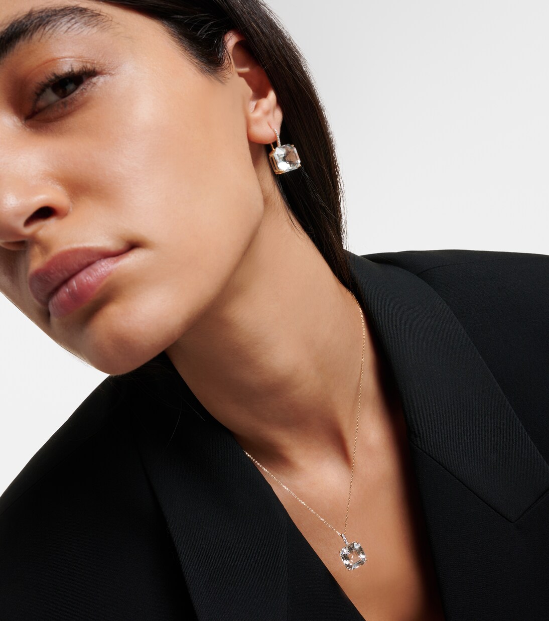 Collier en or 14 ct, topaze et diamants | Mateo