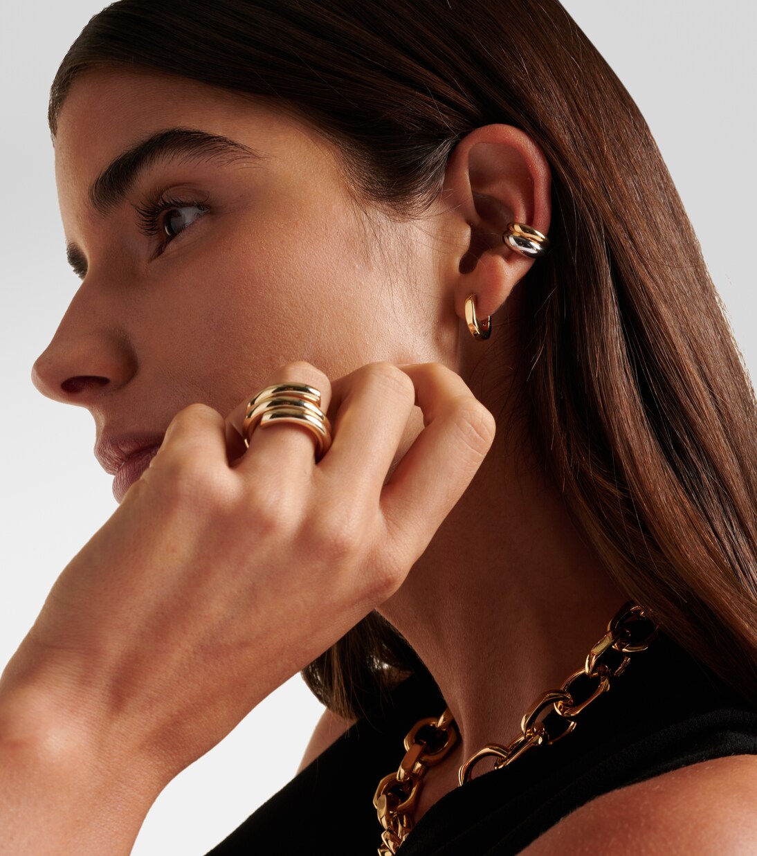 Ear Cuffs Chavez, 10kt vergoldet und rhodiniert | Jennifer Fisher