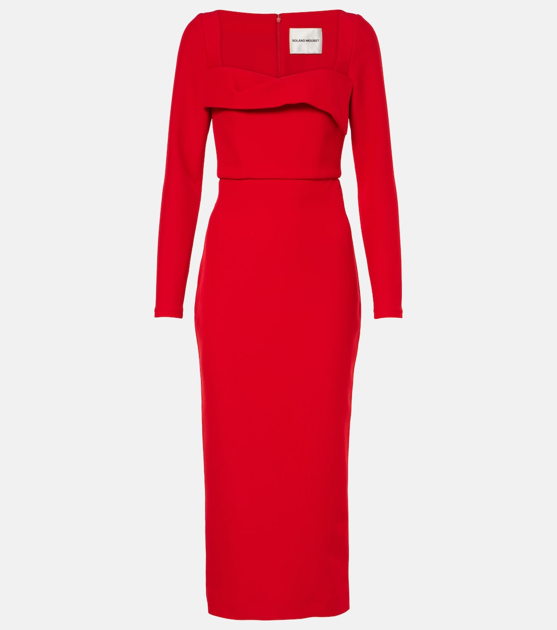 Robe midi en crêpe | Roland Mouret