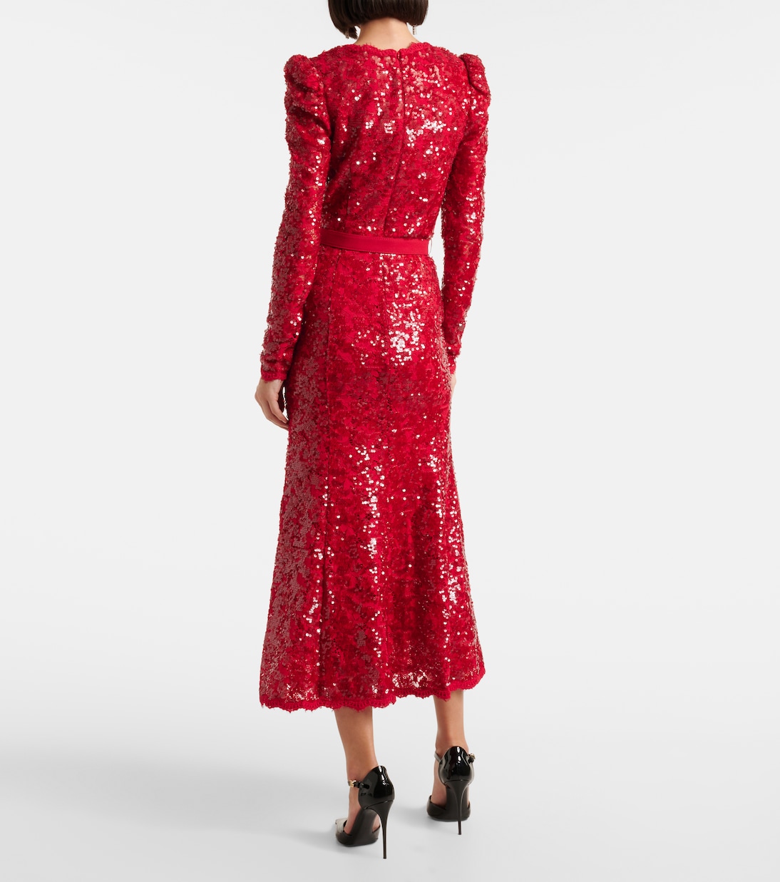 x Nicky Hilton – Robe midi Leyla à sequins | Rebecca Vallance