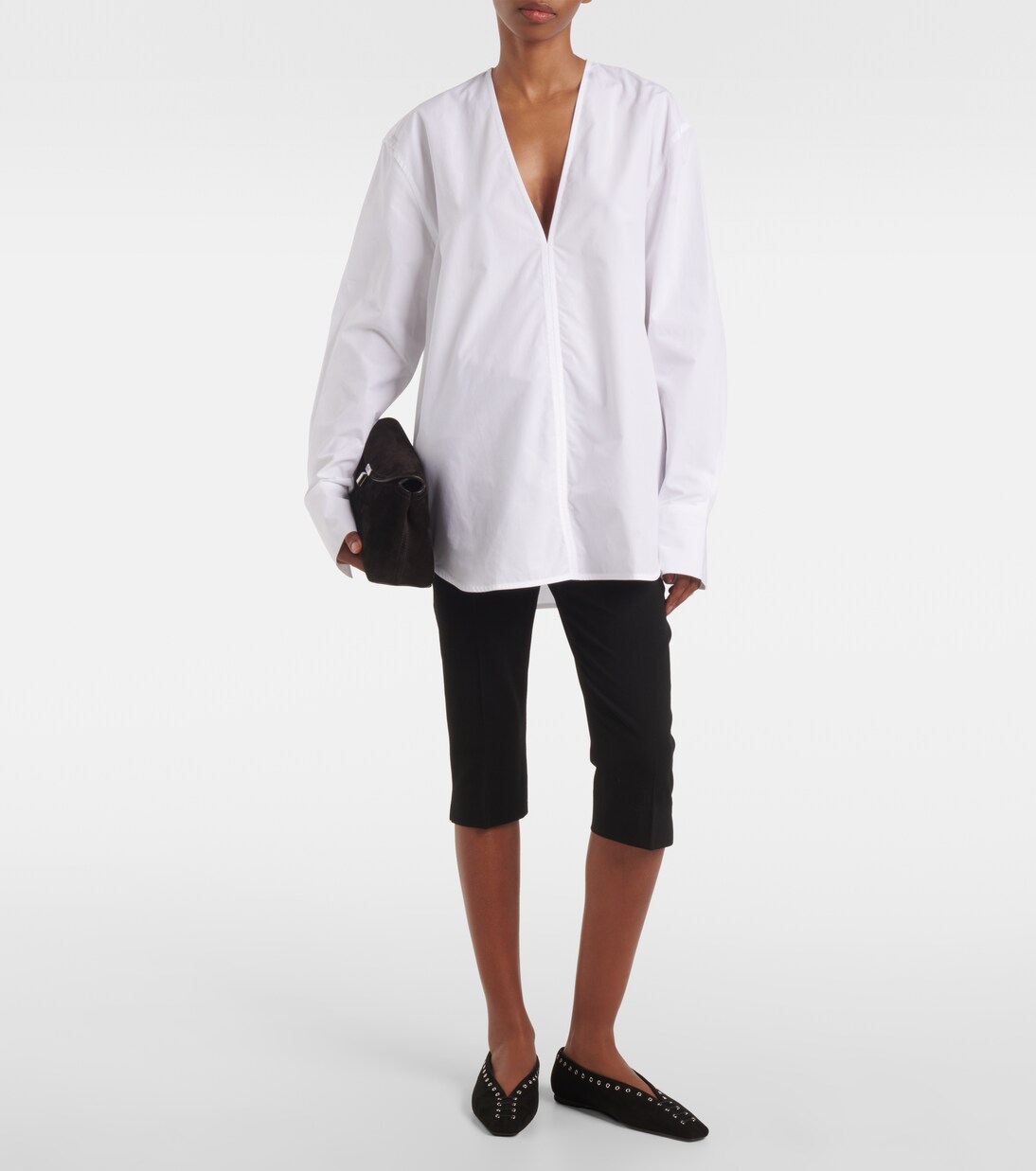 Verzierte Ballerinas aus Veloursleder | Toteme