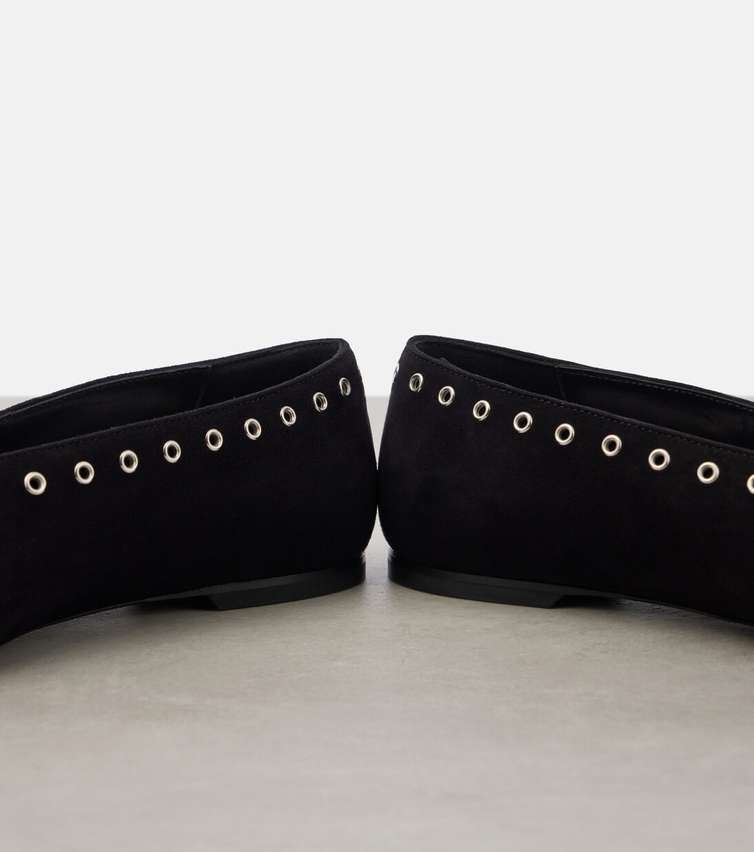 Verzierte Ballerinas aus Veloursleder | Toteme