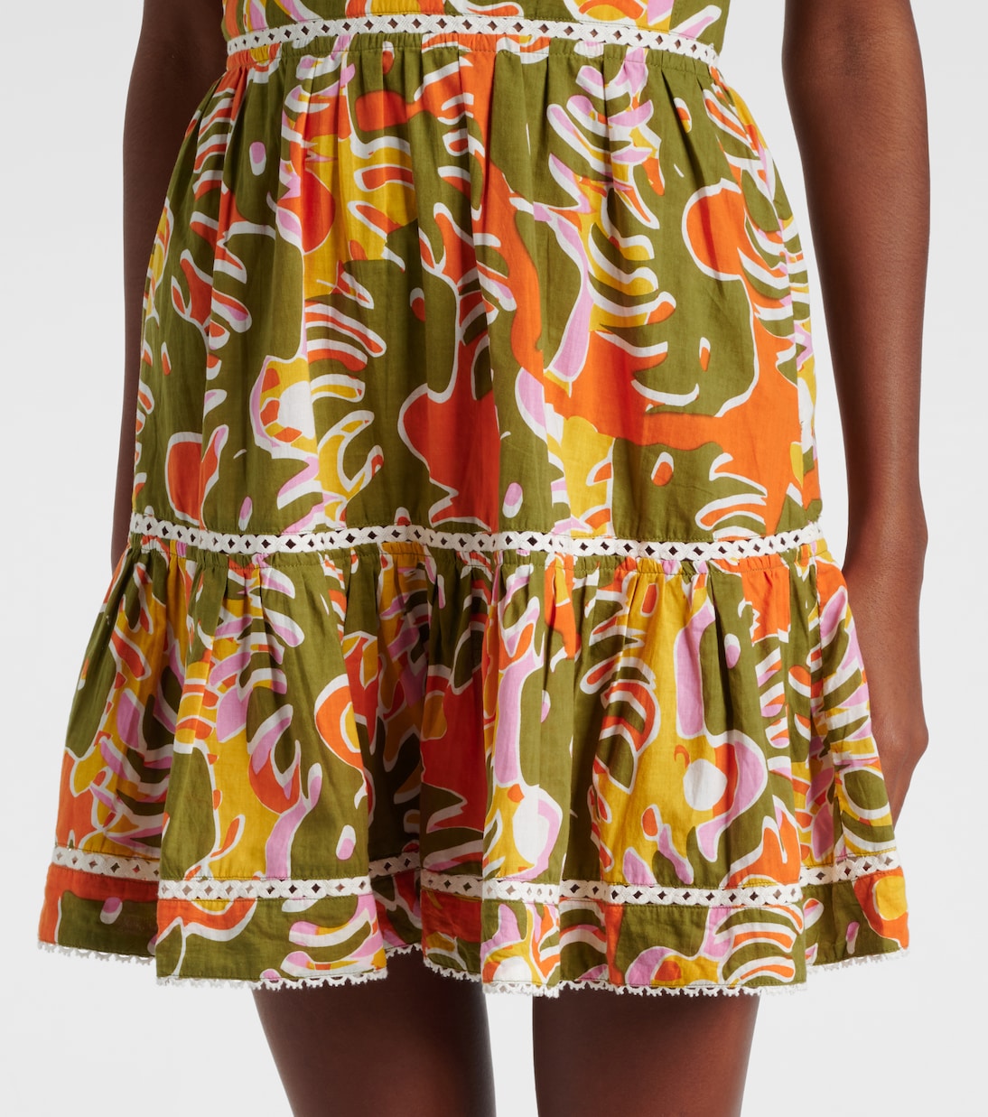 Robe Cara imprimée en coton | Poupette St Barth