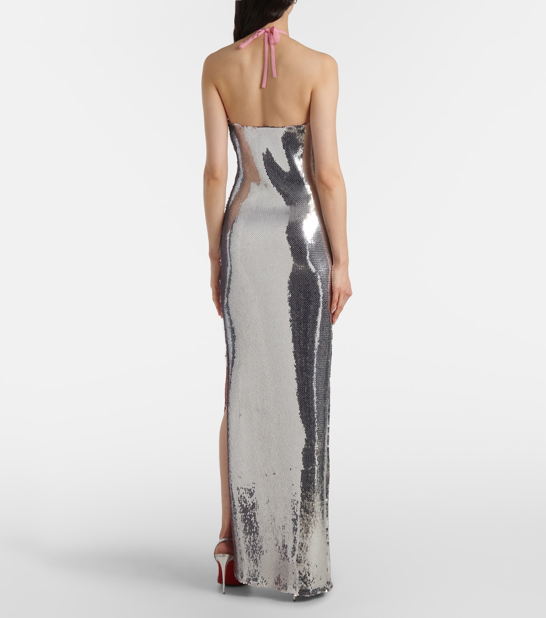 Robe longue à sequins et fleurs | Rodarte