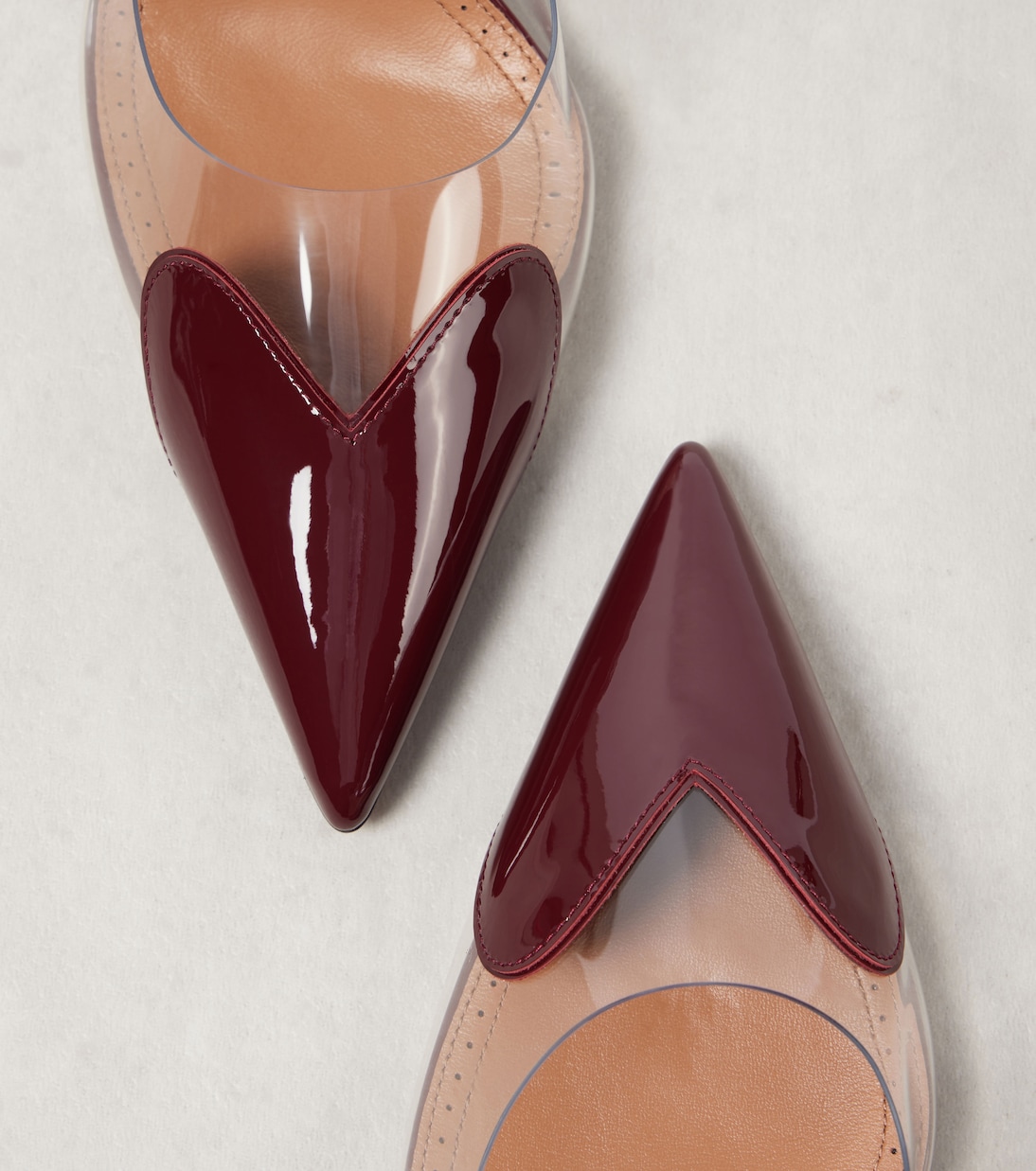 Le Cœur 90 leather and PU slingback pumps | Alaïa