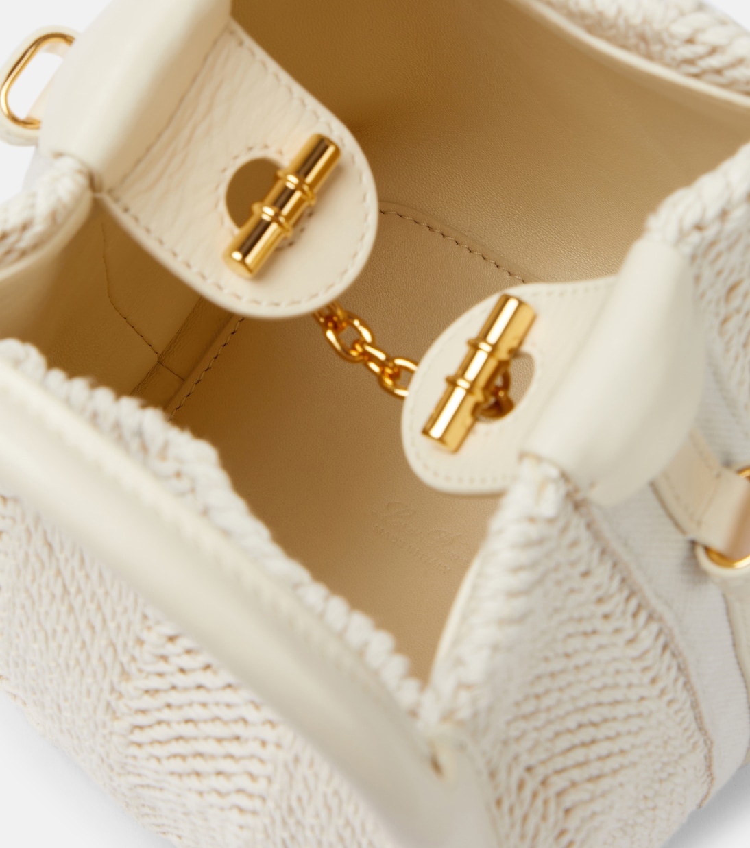 Bucket Bag Bale Micro mit Leder | Loro Piana