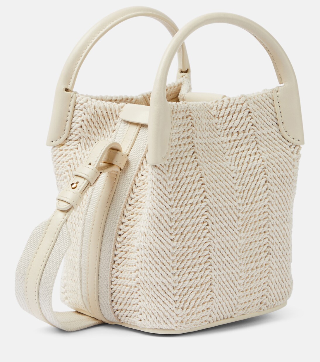 Bucket Bag Bale Micro mit Leder | Loro Piana