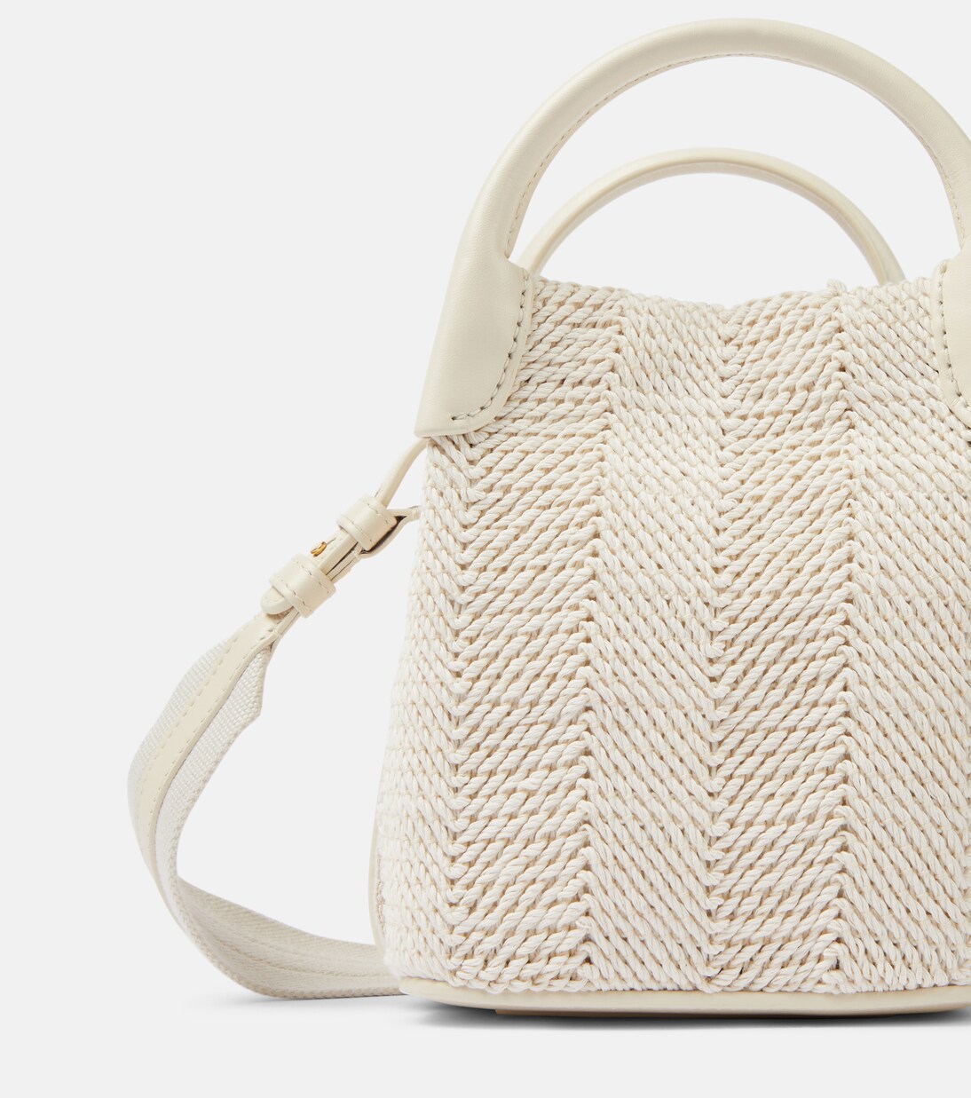 Bucket Bag Bale Micro mit Leder | Loro Piana