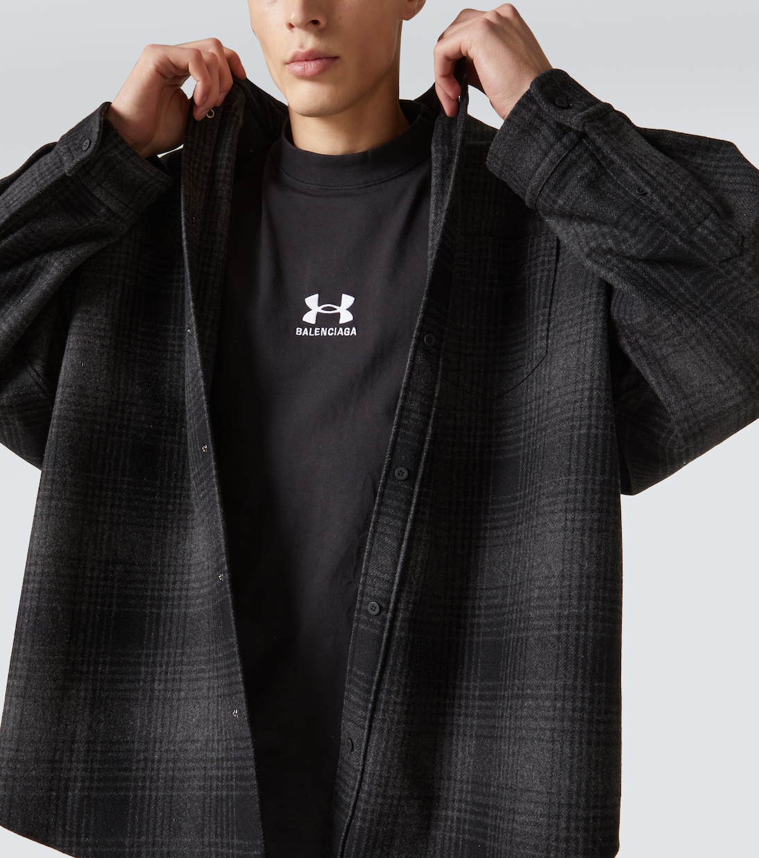 Camicia in flanella di misto lana | Balenciaga
