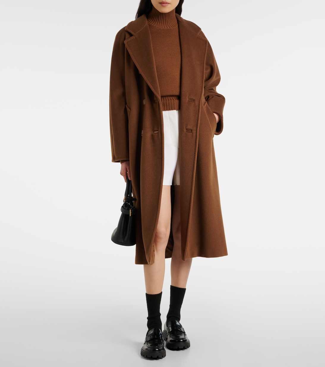 Zic high-rise wool-blend canvas shorts | Max Mara