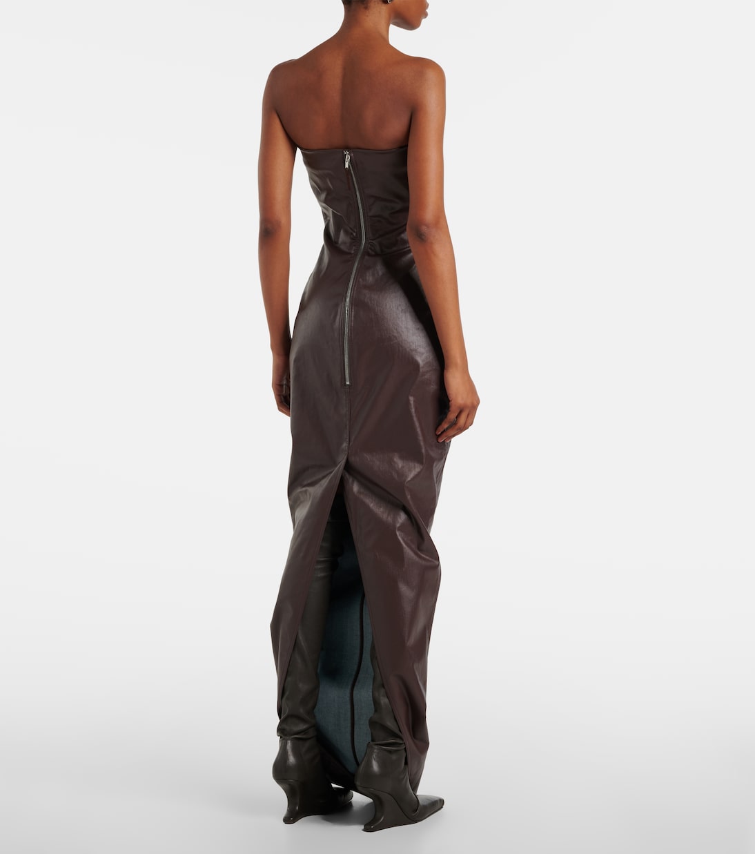 Denim bustier gown | Rick Owens