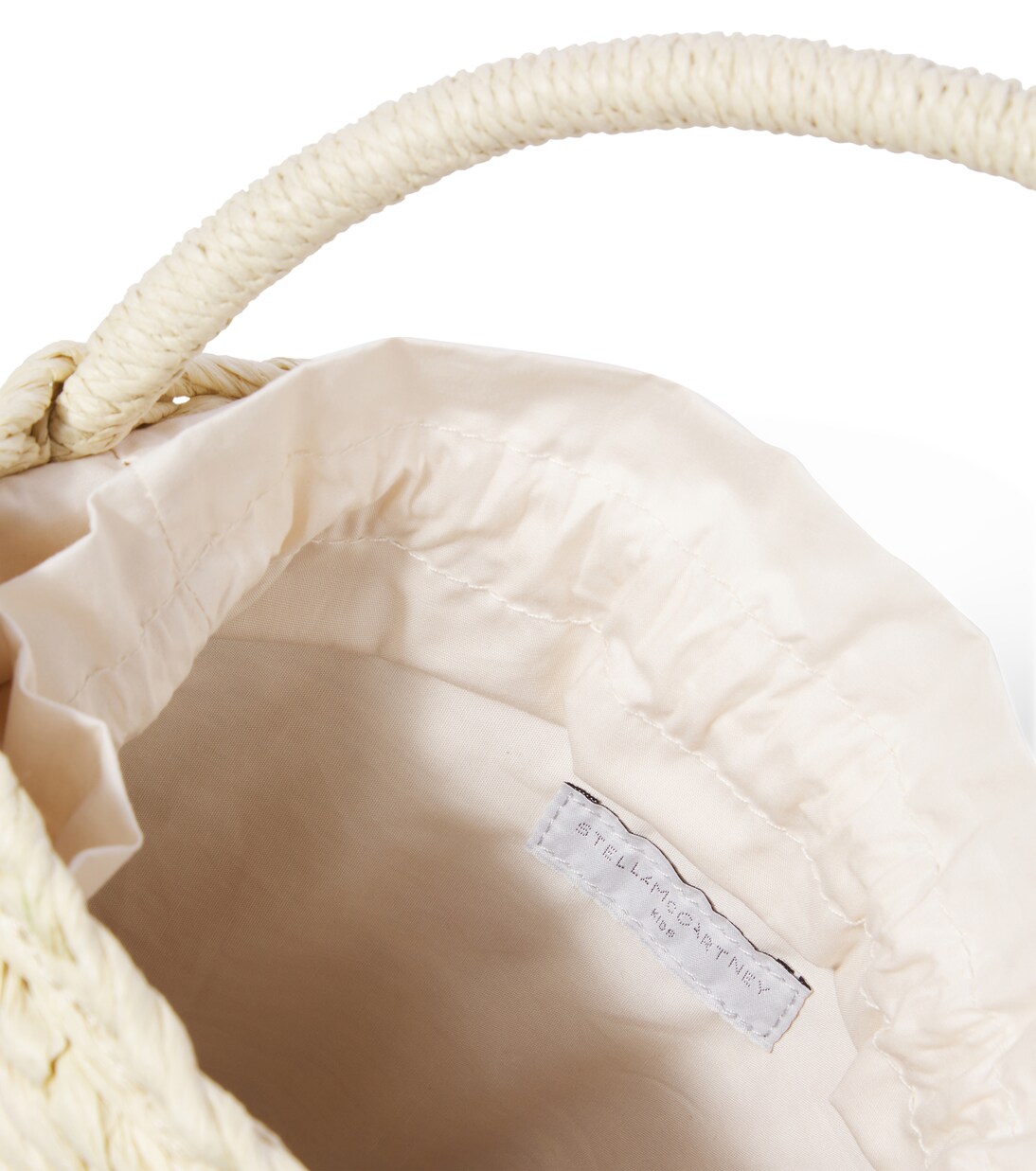 Woven straw bucket bag | Stella McCartney Kids