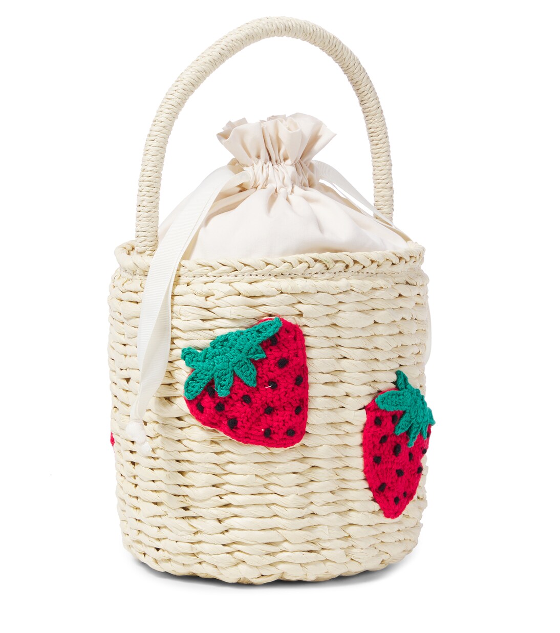Woven straw bucket bag | Stella McCartney Kids