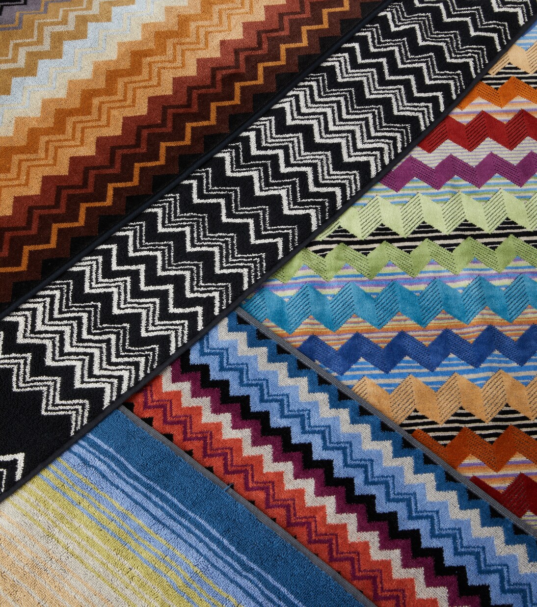 Keith Zigzag hand towel and bath towel set | Missoni