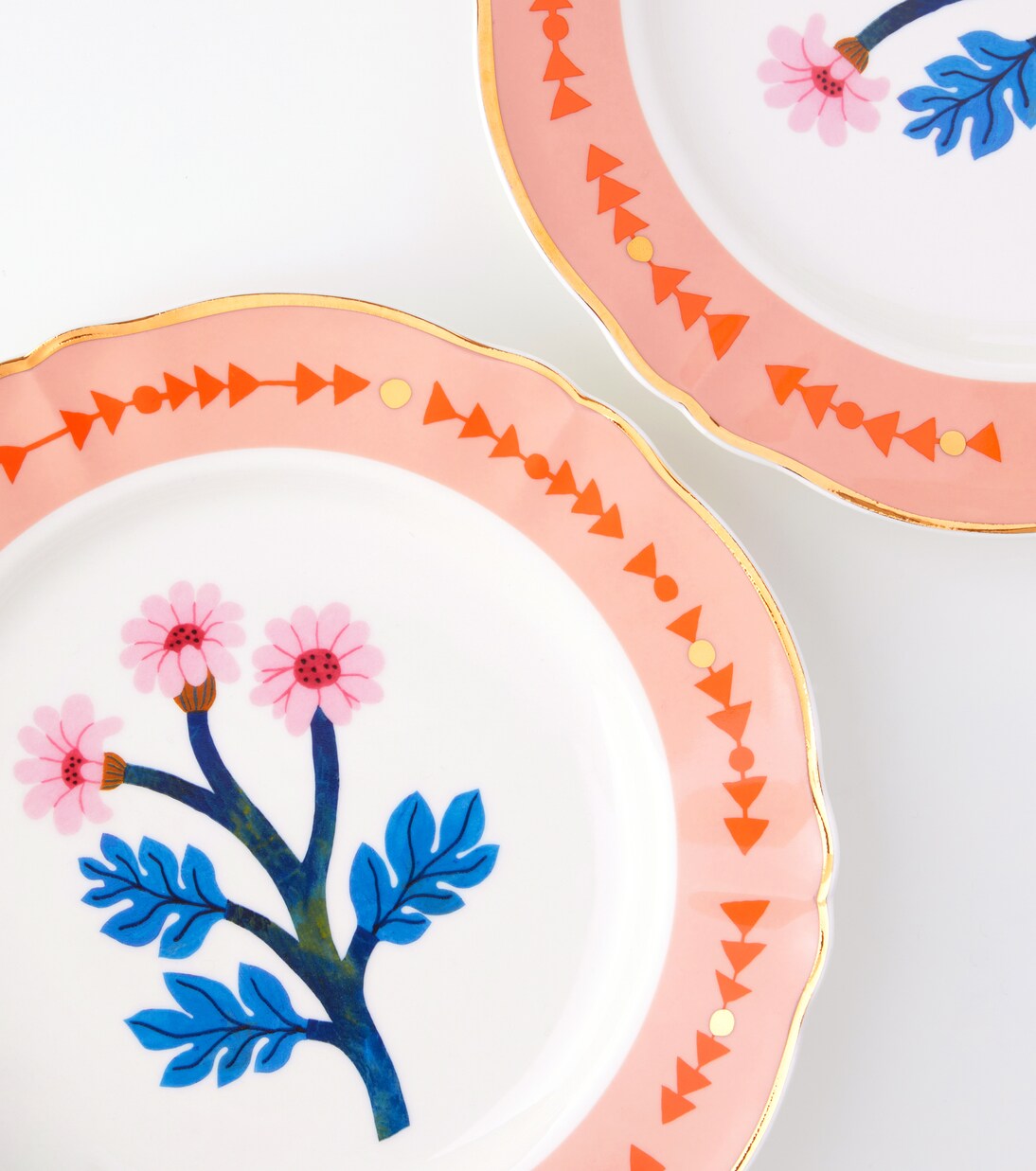 Botanica set of 4 porcelain dinner plates | Bitossi