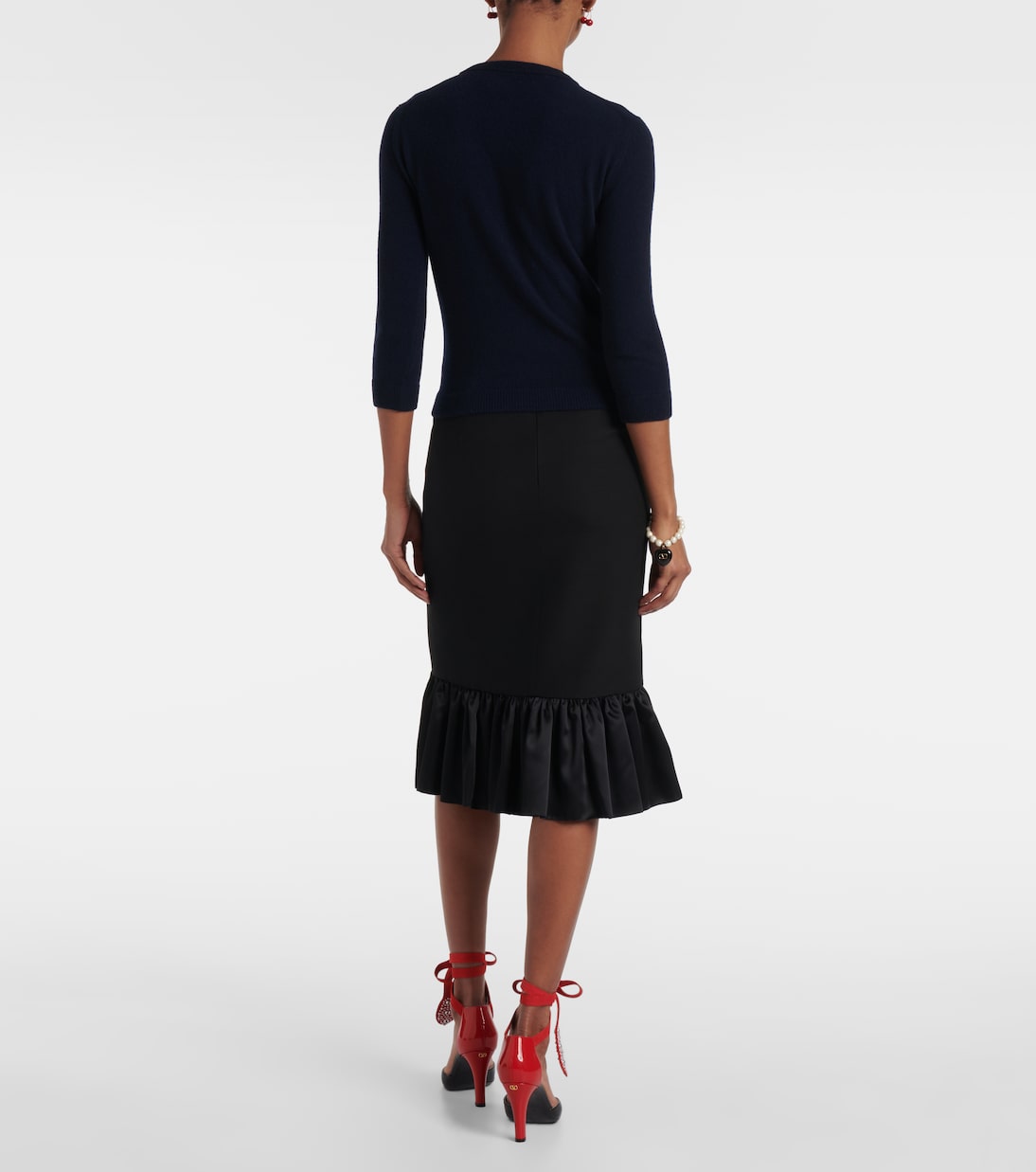 Bow-detail wool cardigan | Valentino