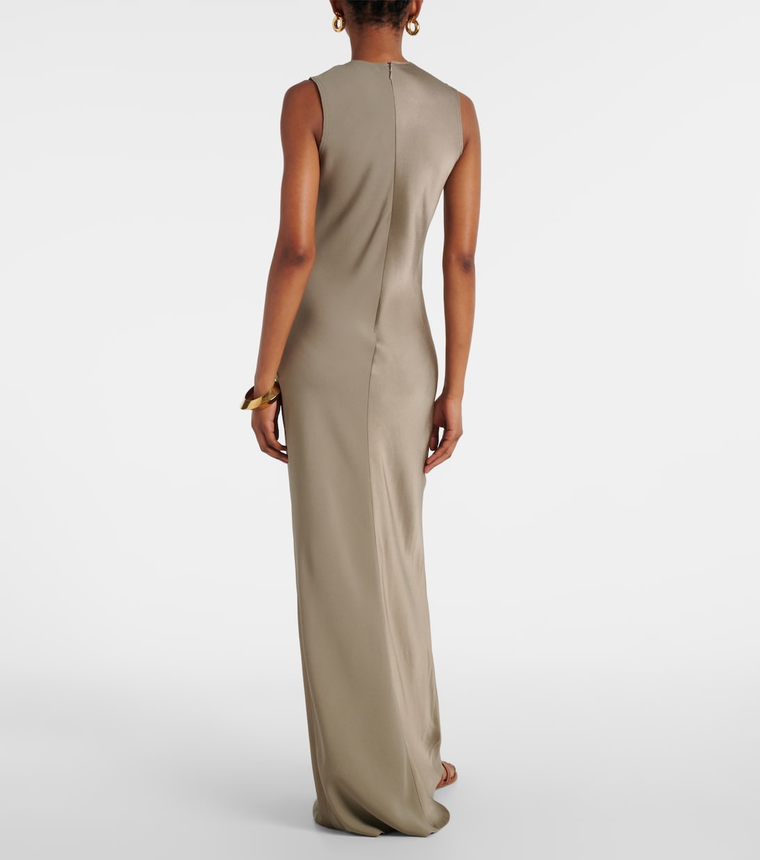 Robe longue en satin | Ami Paris