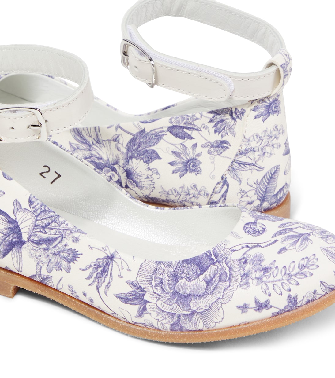 Floral leather ballet flats | PèPè