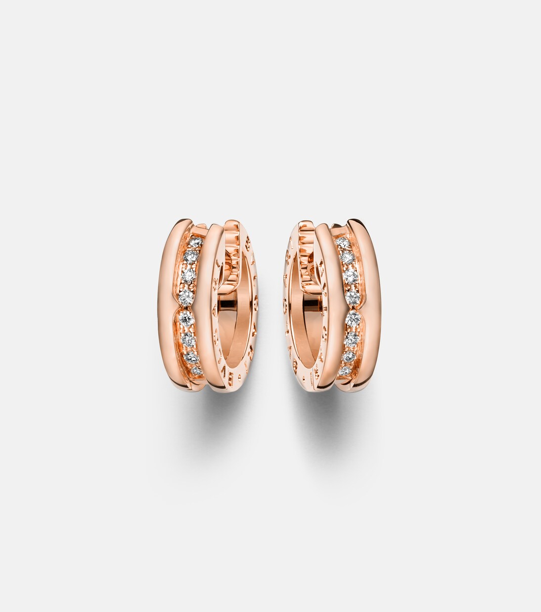 Ohrringe B.zero1 aus 18kt Roségold (750/1000) mit Diamanten | Bvlgari
