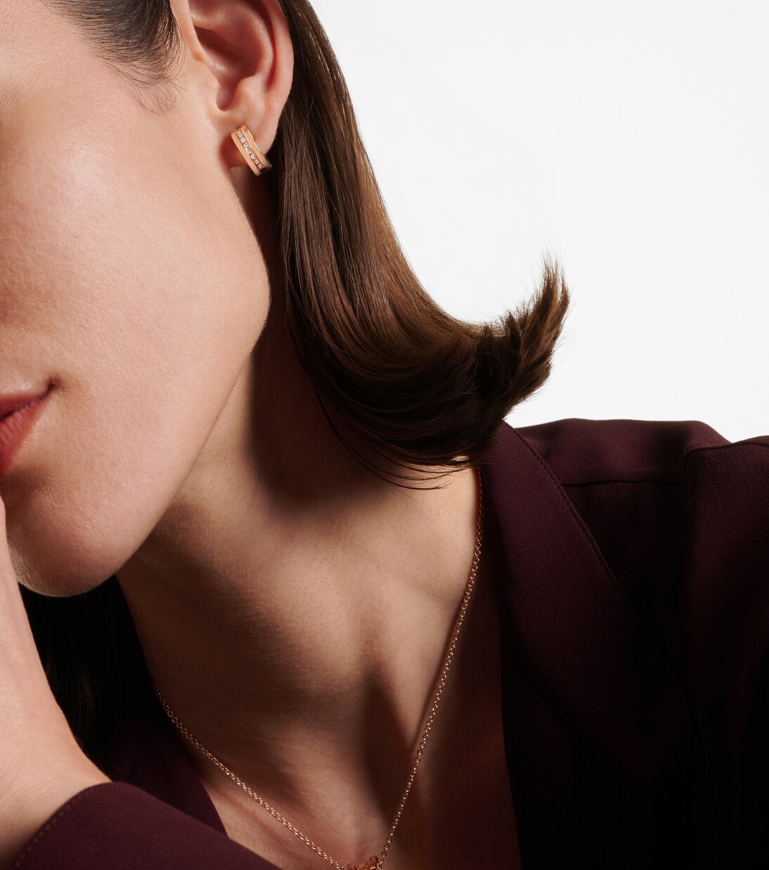 Ohrringe B.zero1 aus 18kt Roségold (750/1000) mit Diamanten | Bvlgari