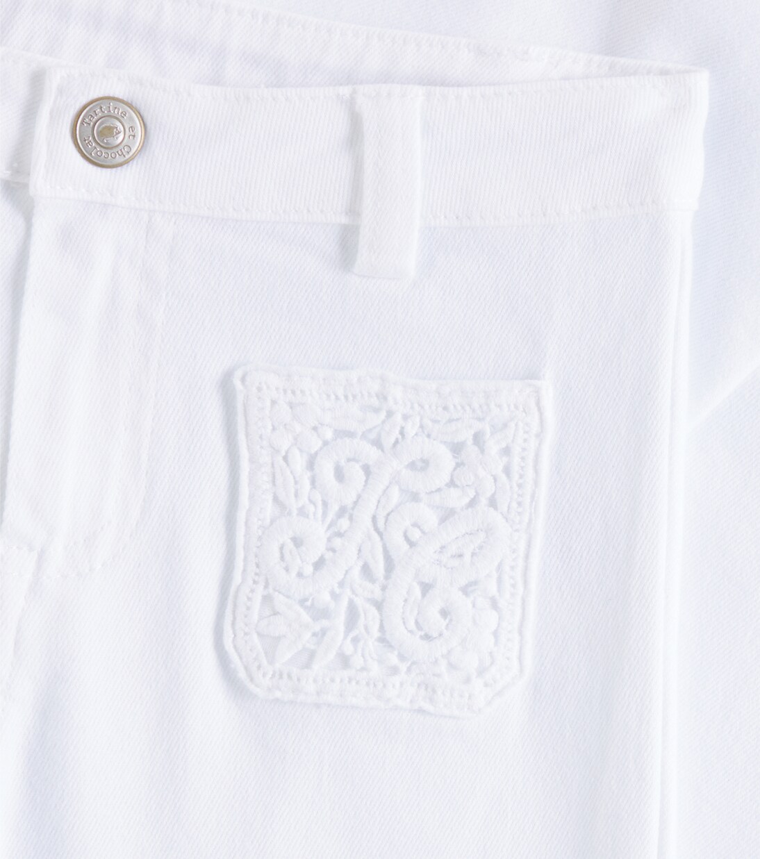 Jeans flared con ricamo | Tartine et Chocolat