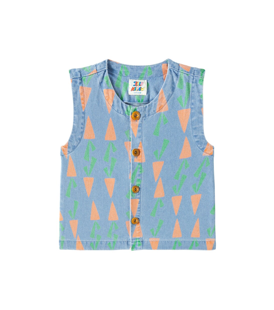 Carrot denim vest | Jellymallow