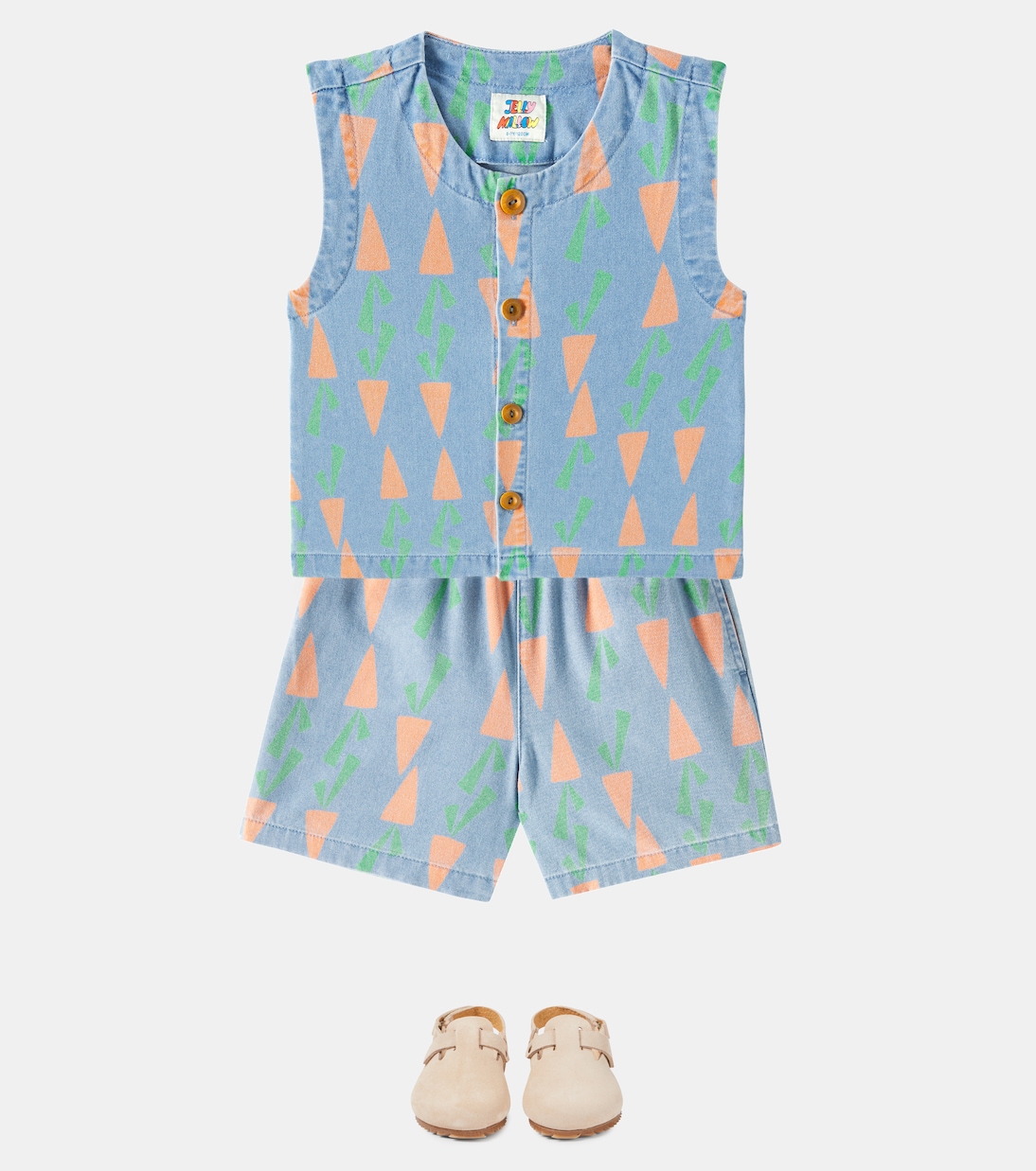 Carrot denim vest | Jellymallow