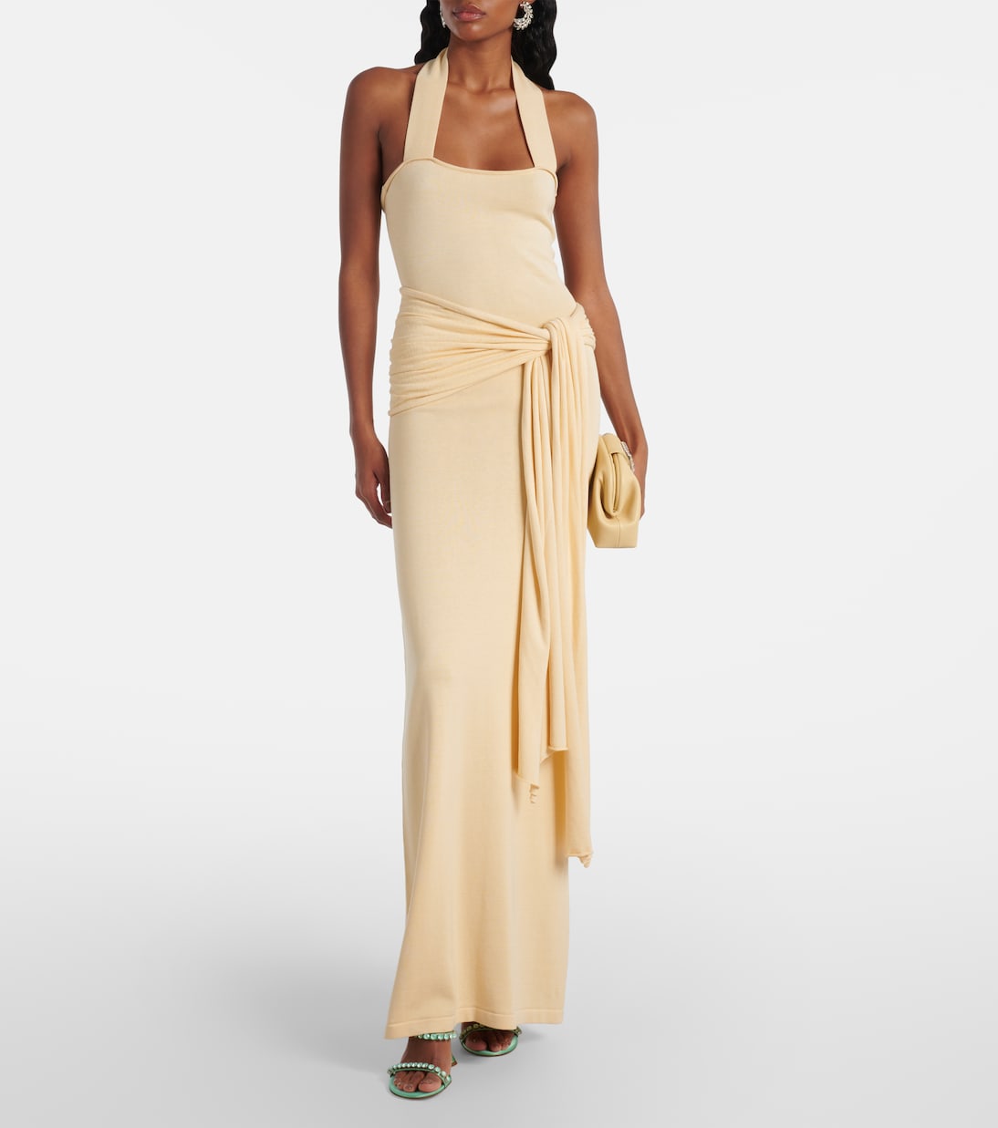 Robe longue en soie et coton | Aya Muse