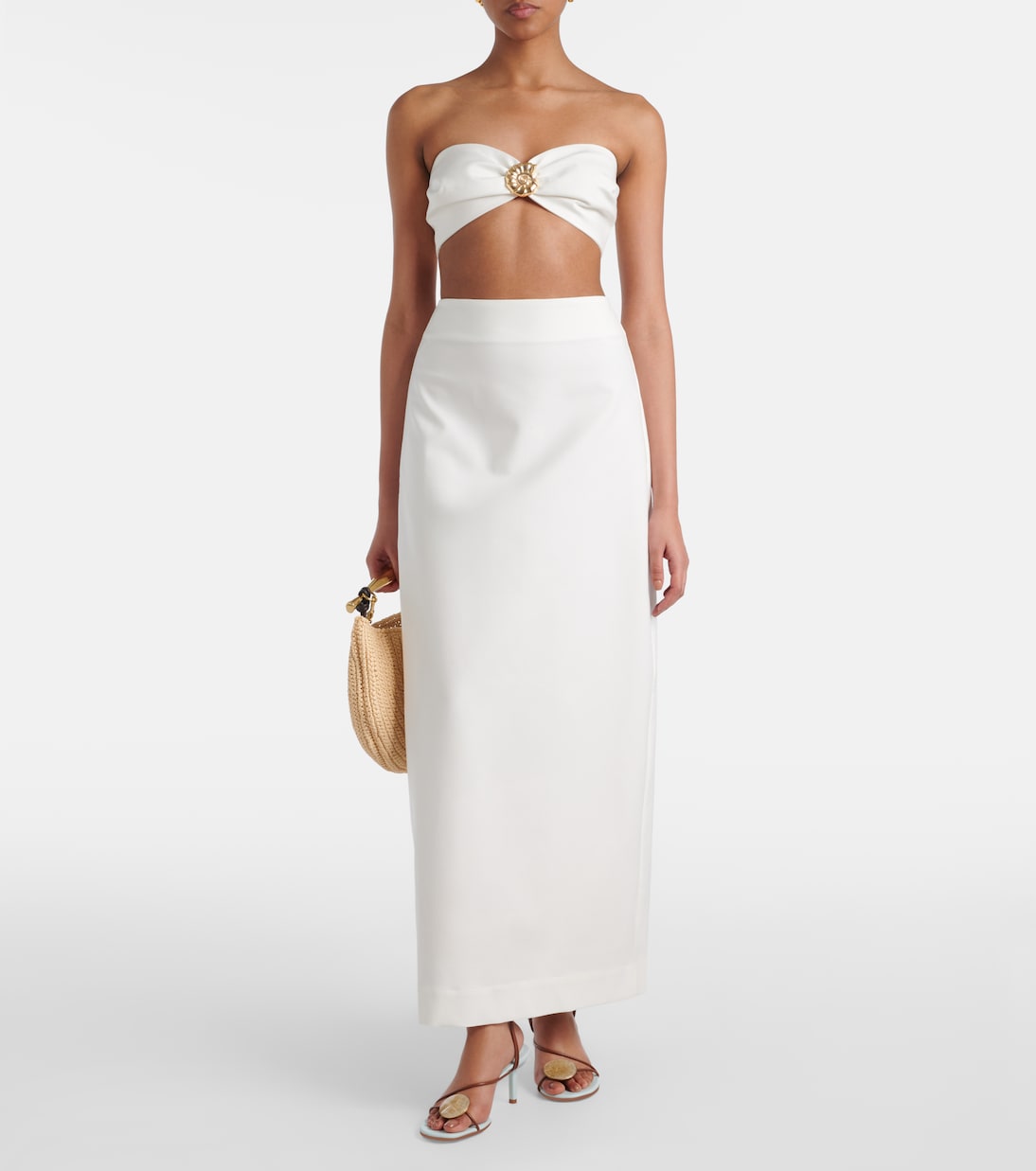 Maxirock aus einem Baumwollgemisch | Adriana Degreas