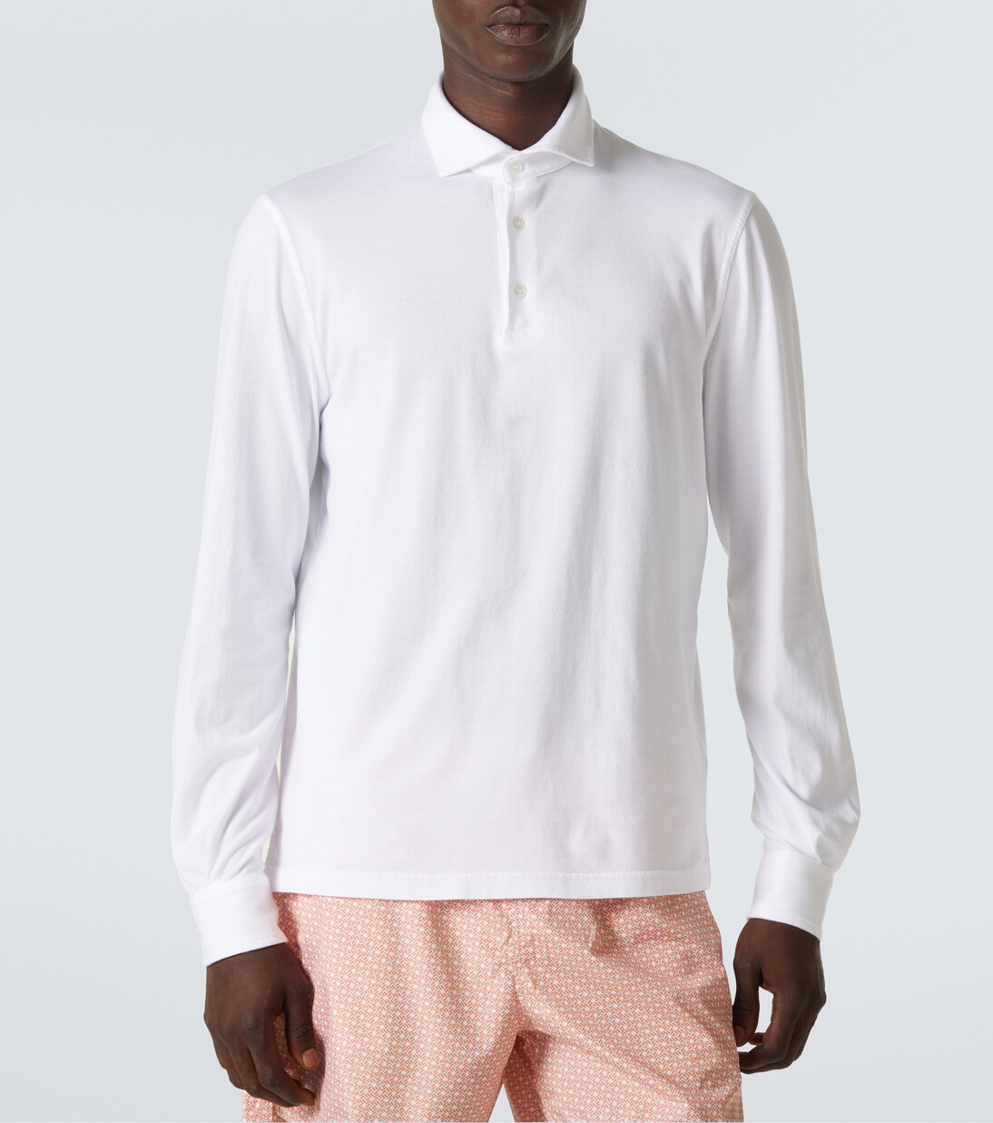 Polohemd Zero aus Baumwoll-Jersey | Fedeli