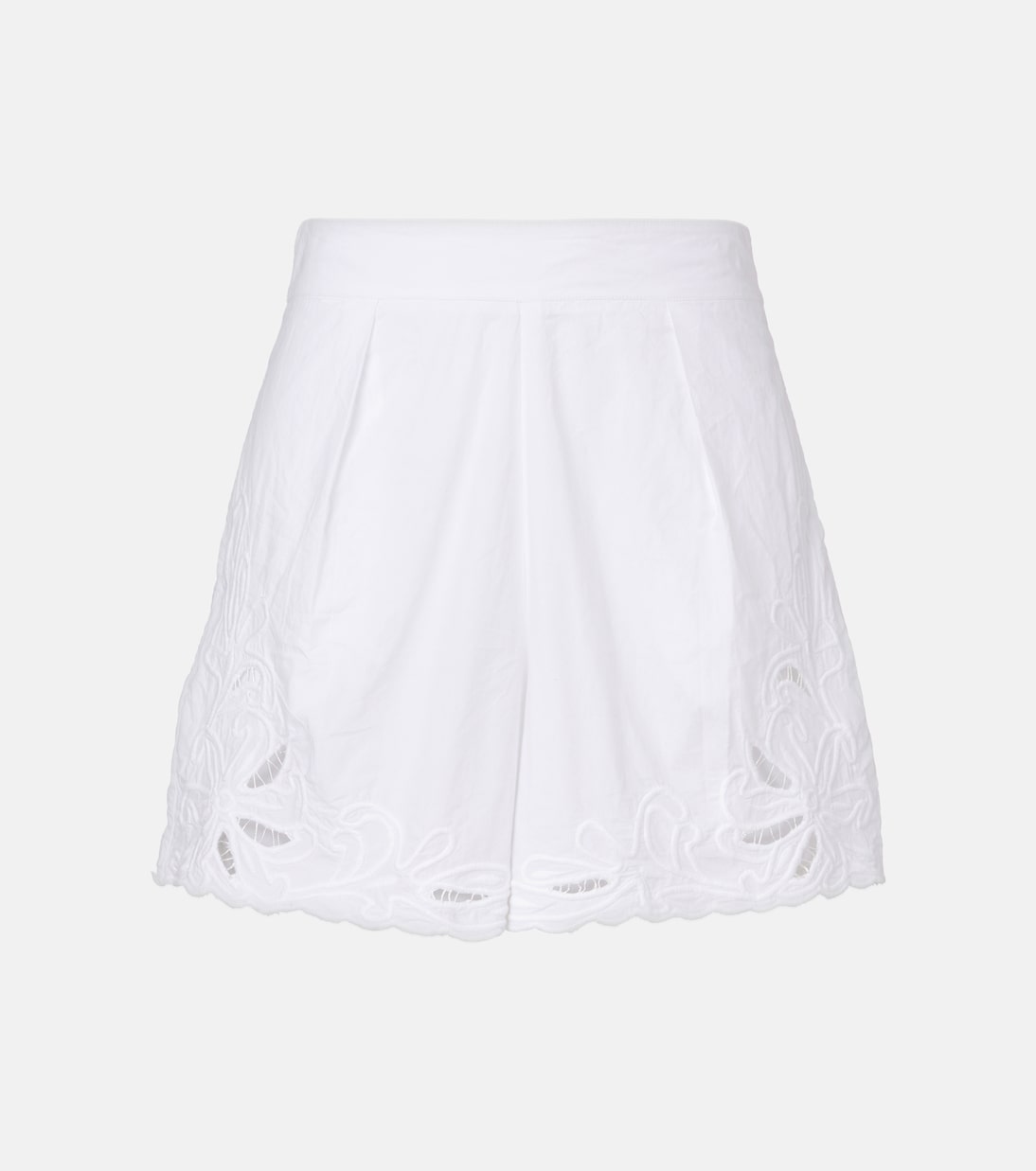 Bestickte Shorts aus Baumwollpopeline | Juliet Dunn