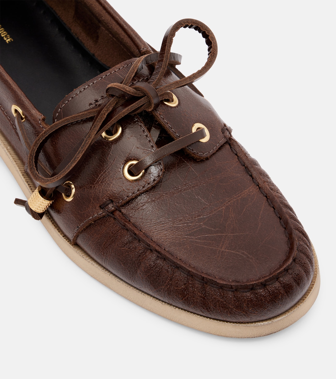 Leather boat shoes | Golden Goose