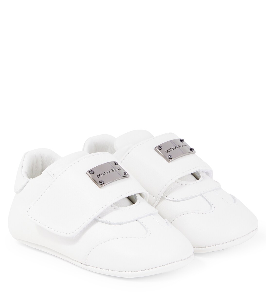 Baby logo leather sneakers  | Dolce&Gabbana Kids