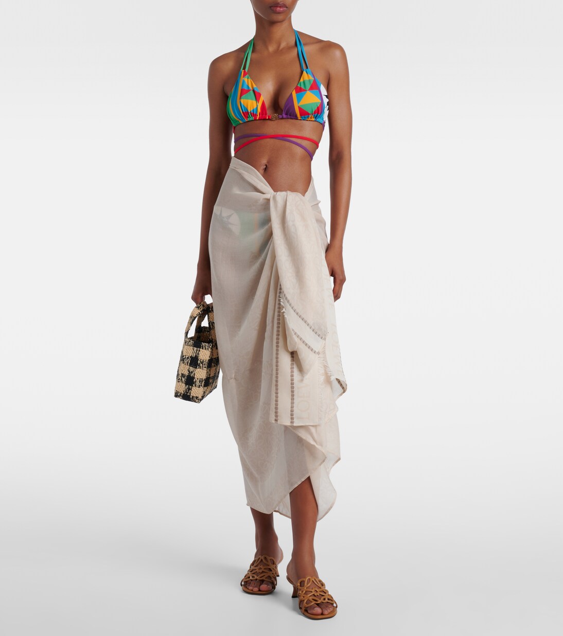 Anagram cotton beach cover-up | Loewe