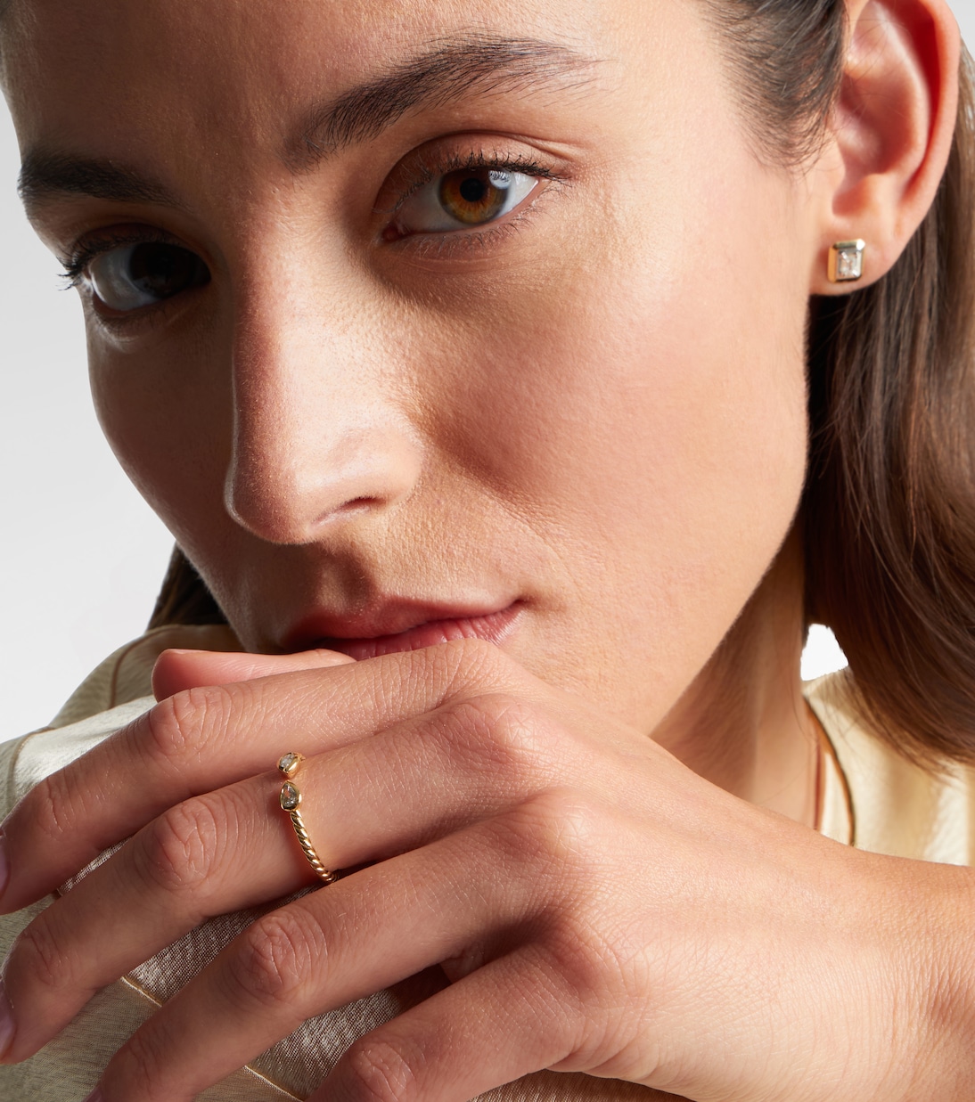 Ring Petite Modern Renaissance® aus 18kt Gelbgold mit Diamanten | David Yurman