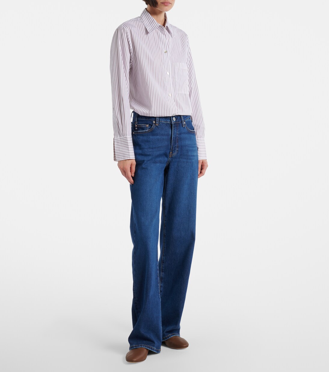 Mid-Rise Wide-Leg Jeans New Baggy | AG Jeans