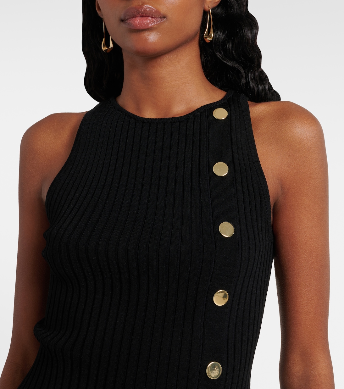 Nelson 임벨리시드 리브 니트 탑 | Veronica Beard