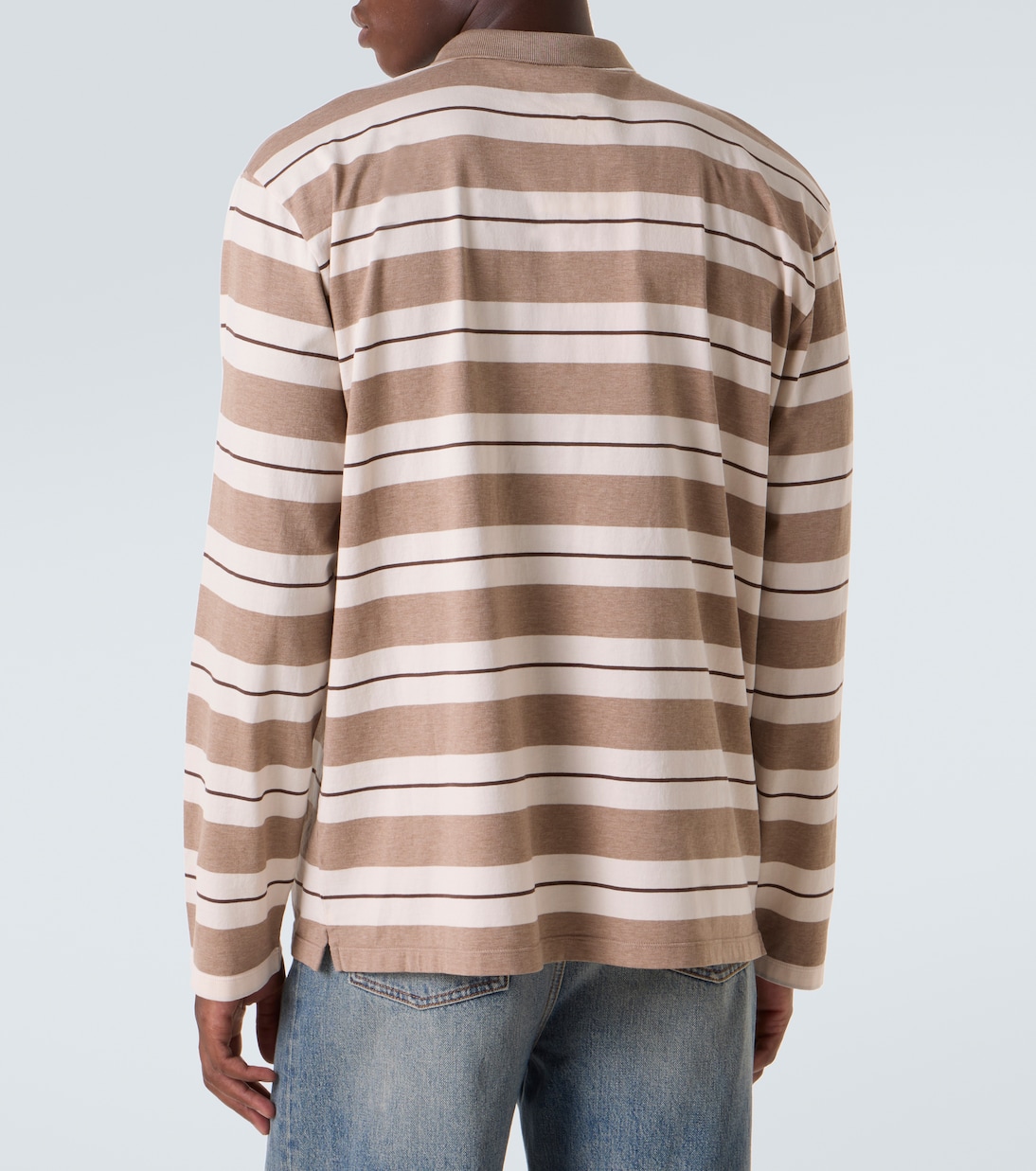 Polo rayé en coton | Miu Miu