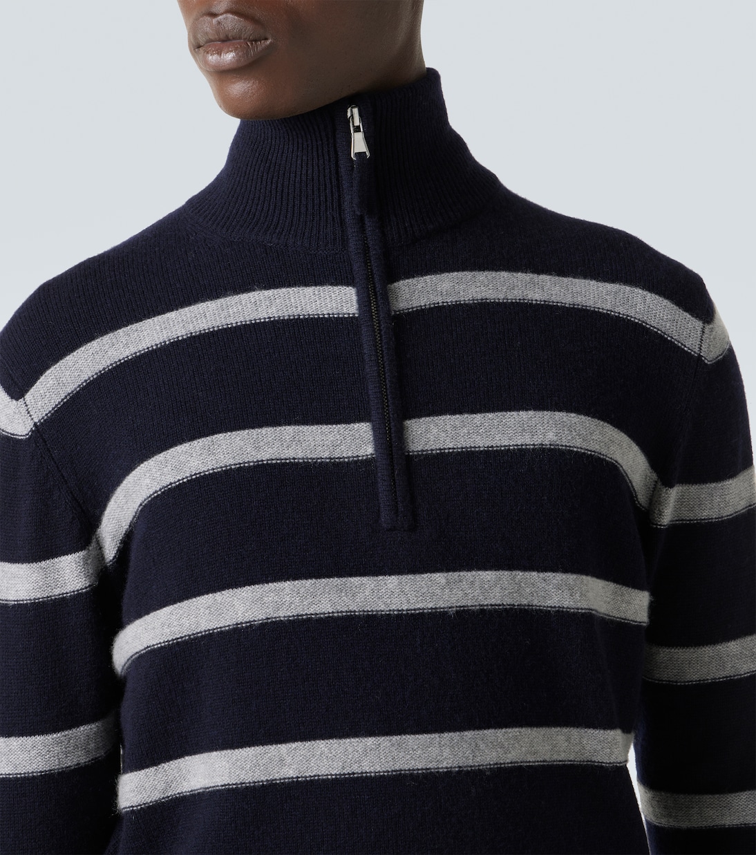 Wool and cashmere half-zip sweater | Allude