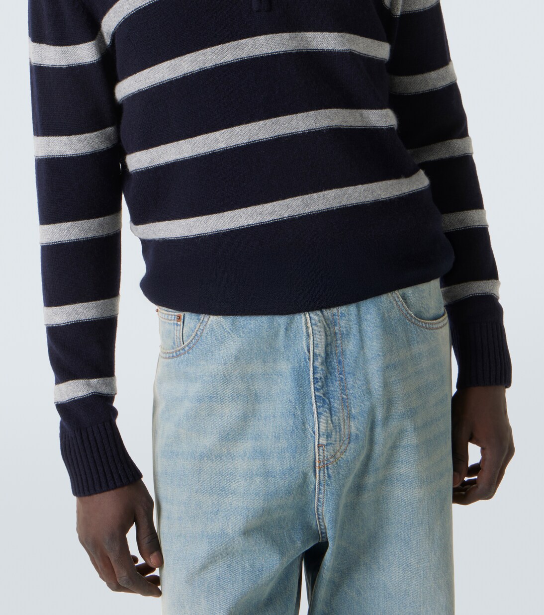 Wool and cashmere half-zip sweater | Allude