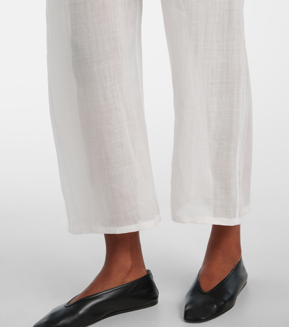 Pantalon ample raccourci Niko en ramie | Leset