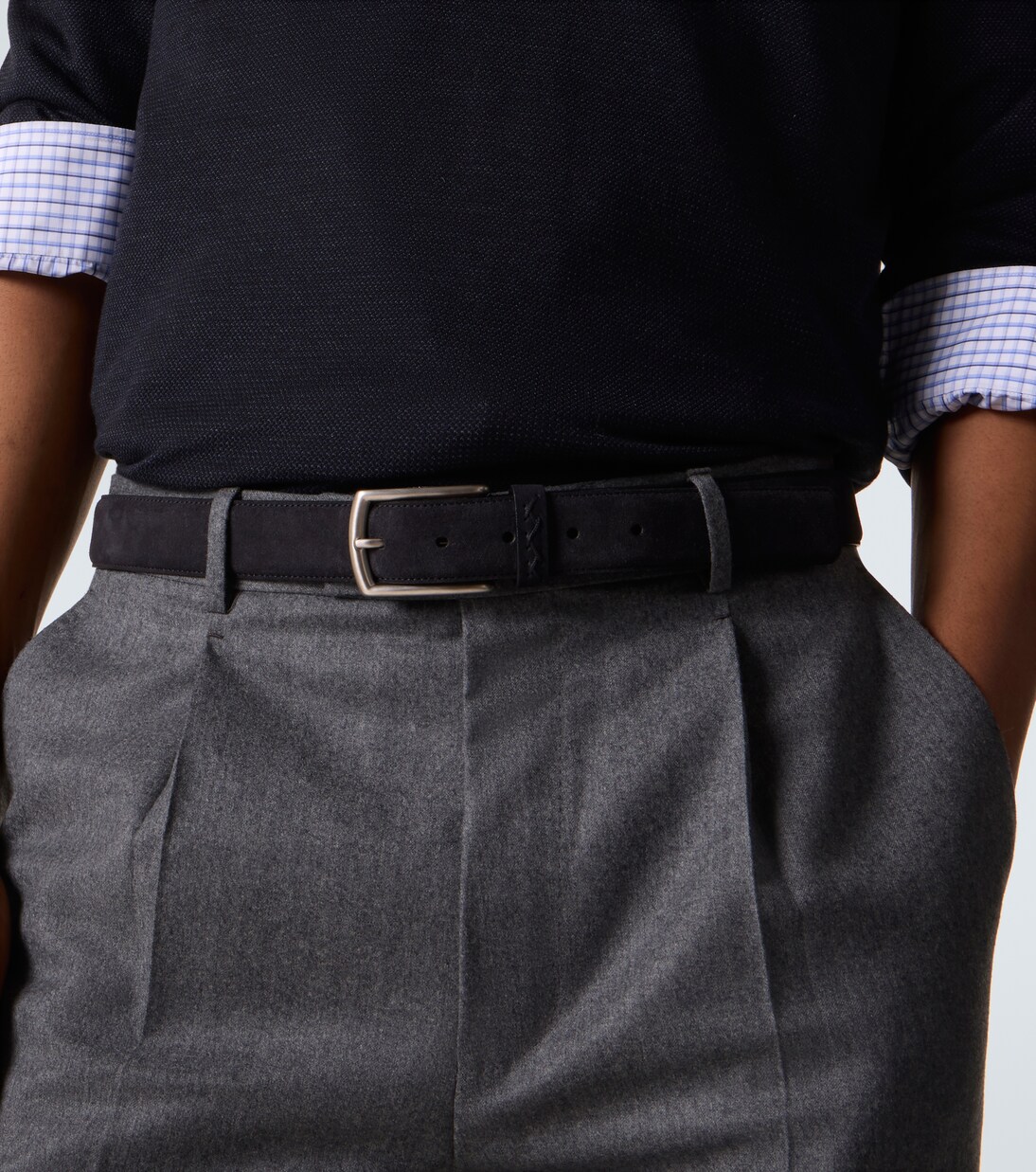 Triple Stitch leather belt | Zegna