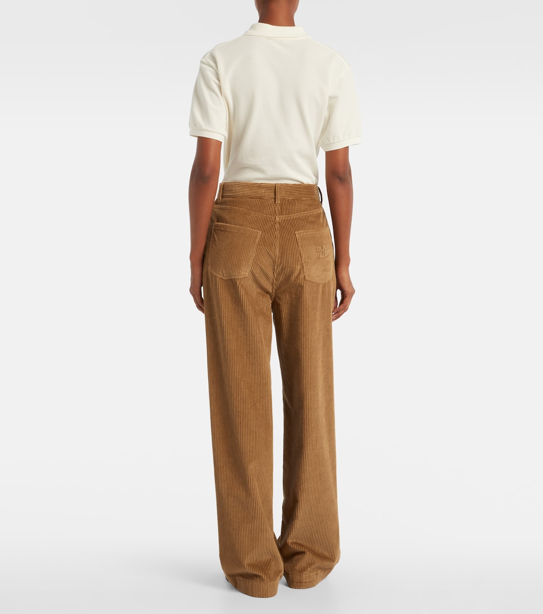 Cotton corduroy wide-leg pants | Miu Miu
