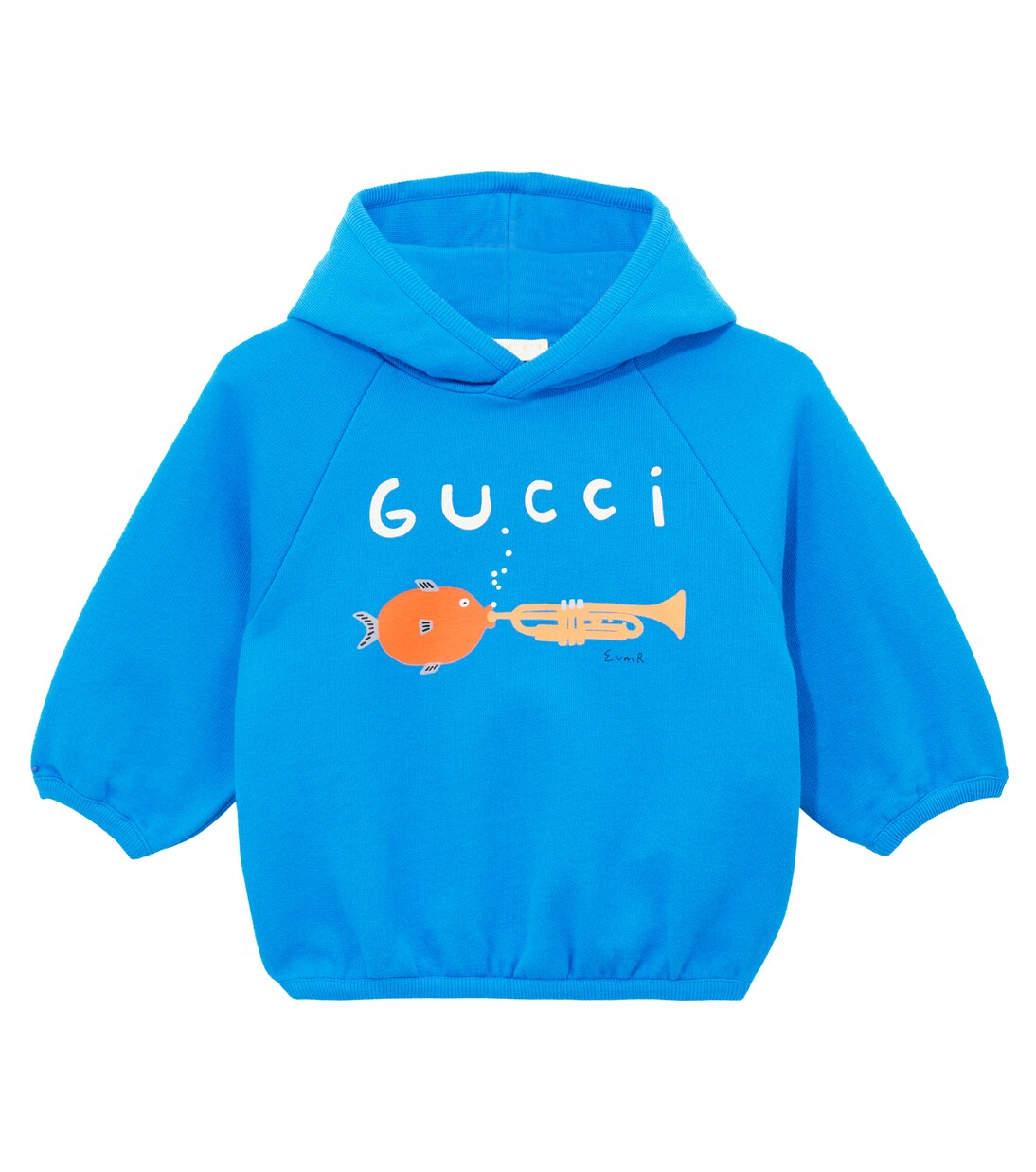 x Euan Roberts baby cotton fleece hoodie | Gucci Kids