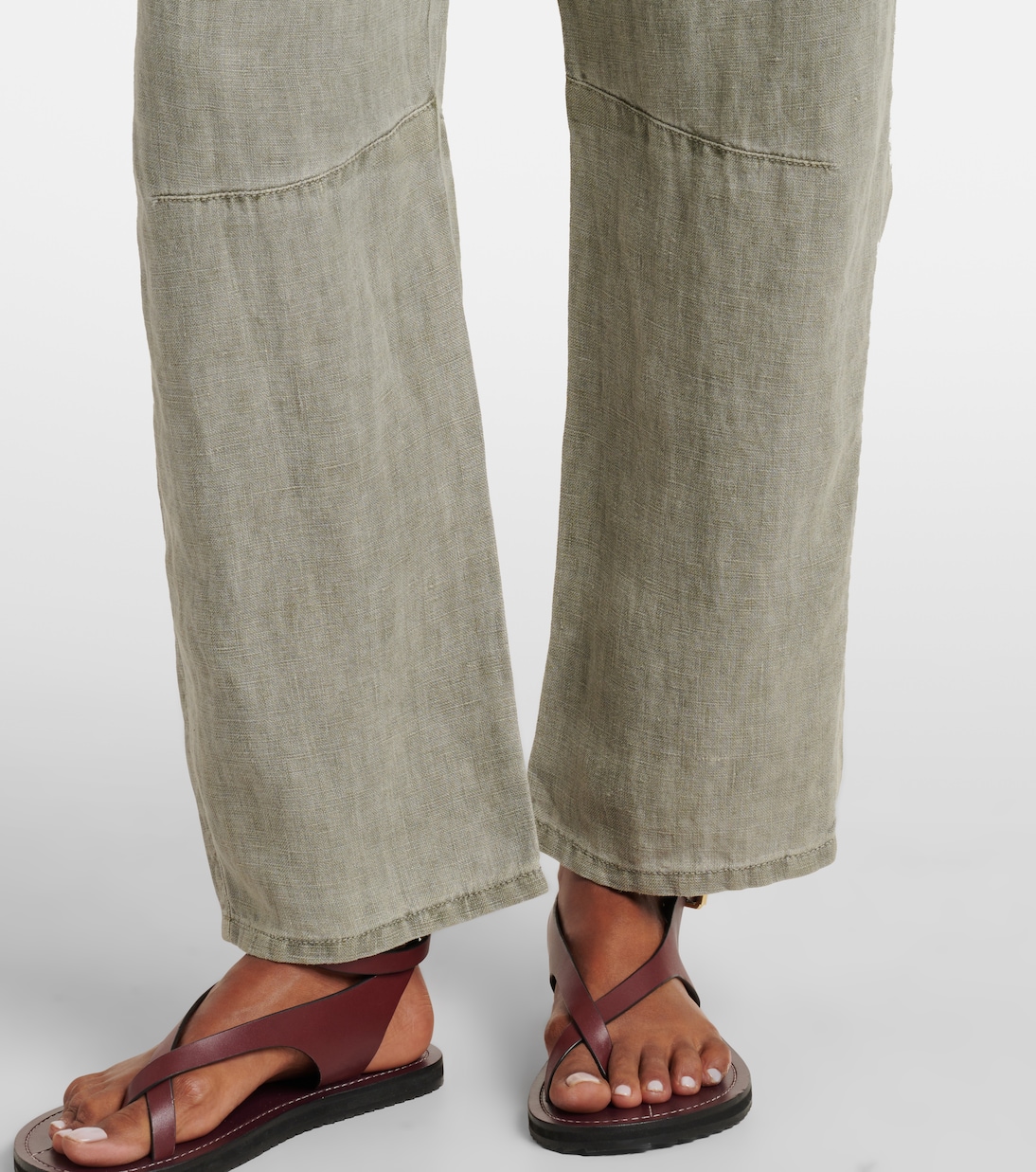 Gerade Hose Taylor aus Leinen | Velvet