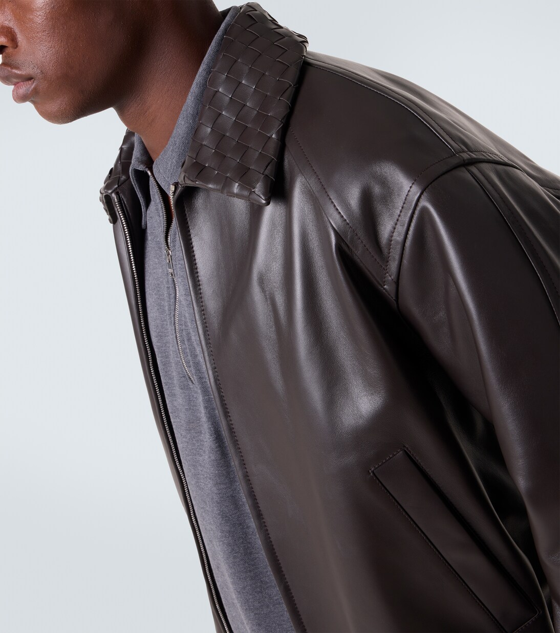 Intrecciato leather jacket | Bottega Veneta