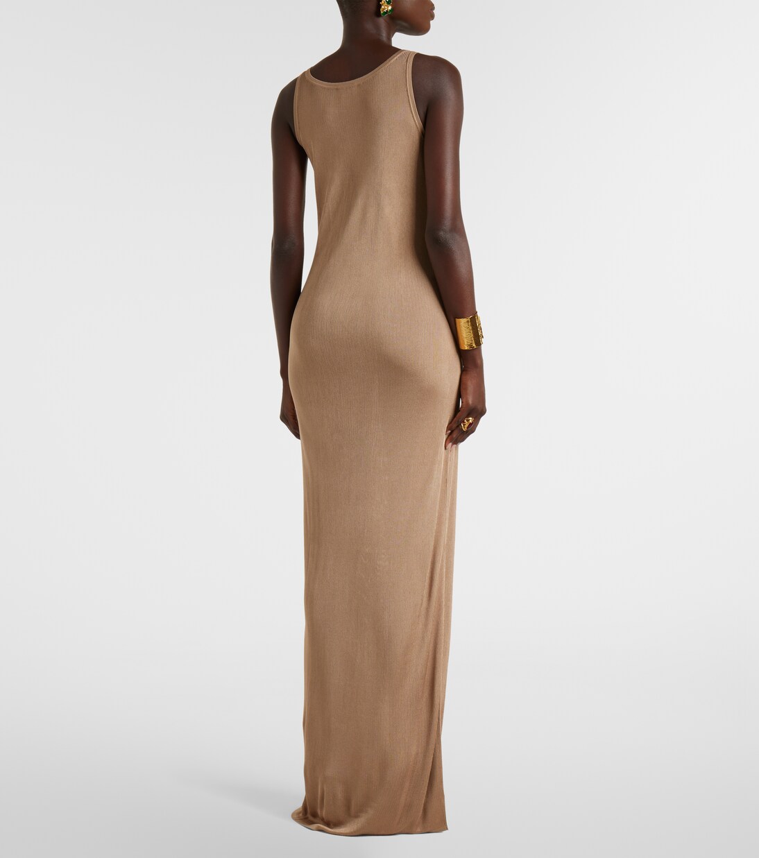 Ribbed-knit maxi dress | Saint Laurent