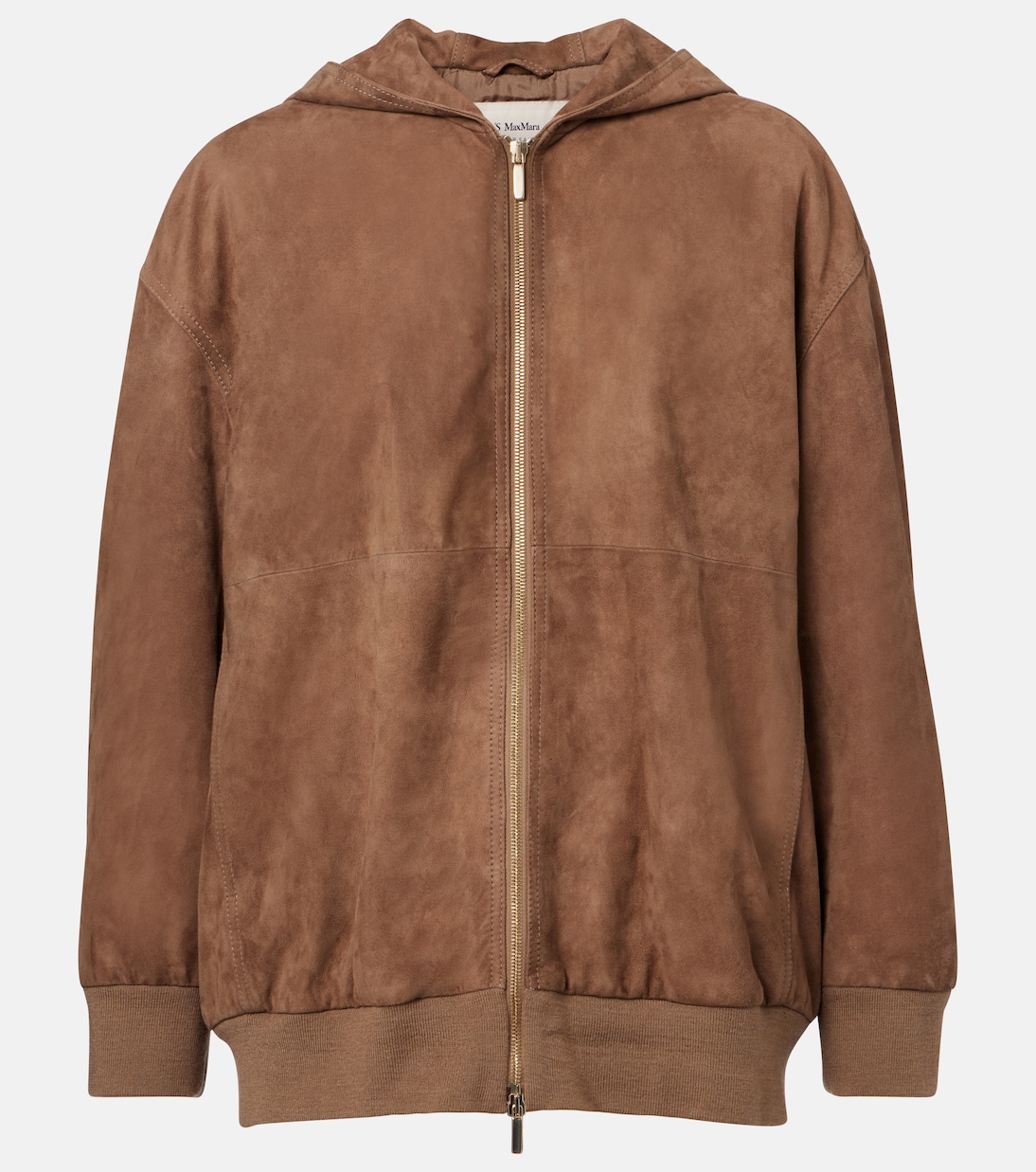 Suede zip-up hoodie | 'S Max Mara